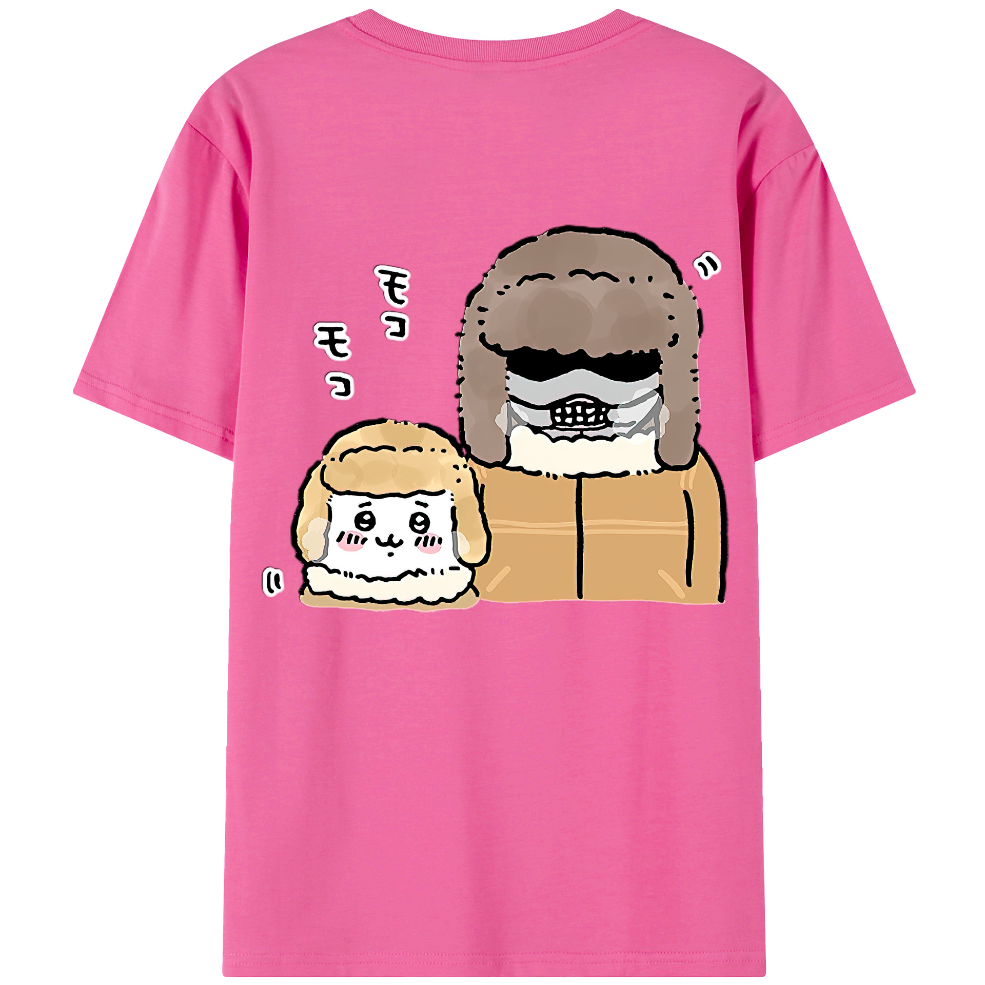 （画像用） ちいかわ 労働の鎧さん Chii-kawa Mr. Armor of Labor レディース半袖Tシャツ(バックプリント)